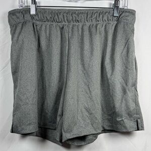 Nike Women's Dri-FIT Gray Performance Shorts L